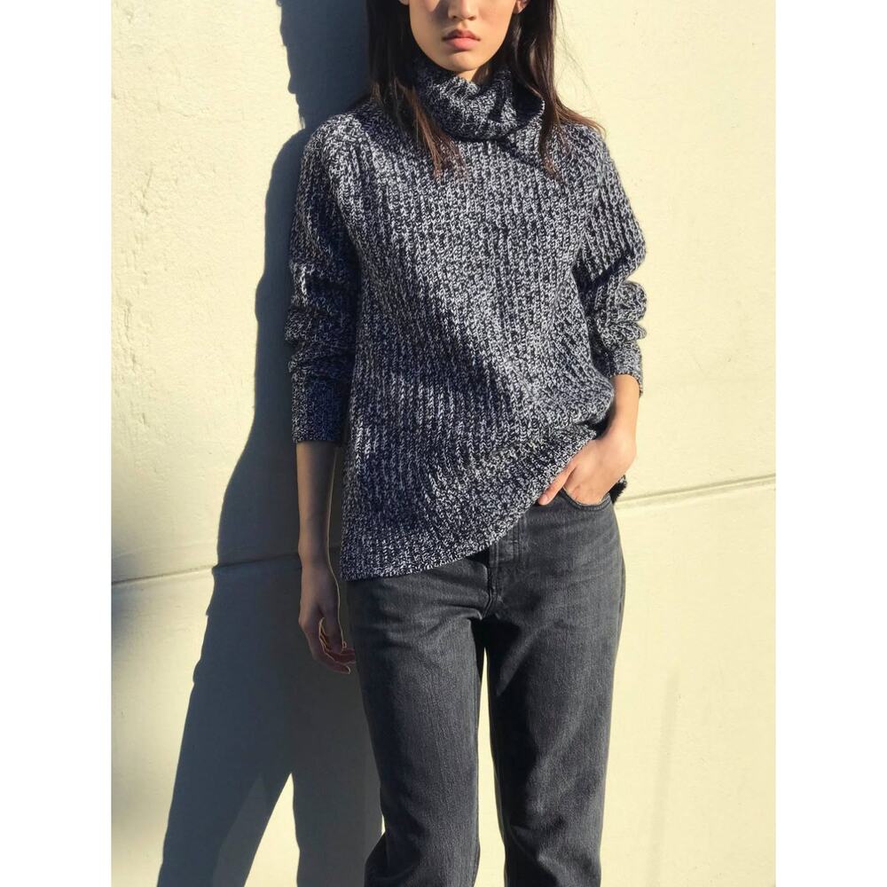 Everlane marbled turtleneck sweater